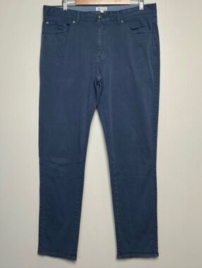 Peter Millar Mens Blue Cotton Modal Stretch 5-Pocket Pants 38x33 Straight Leg
